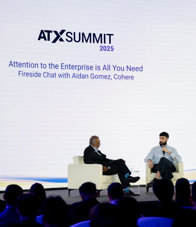 Delegates in conversation